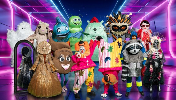 Masked Singer Suomen vuoden 2024 alkuperäinen hahmokokoonpano. masked singer suomi