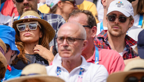 Eva Mendes ja Ryan Gosling seurasivat olympialaisia viime sunnuntaina.
