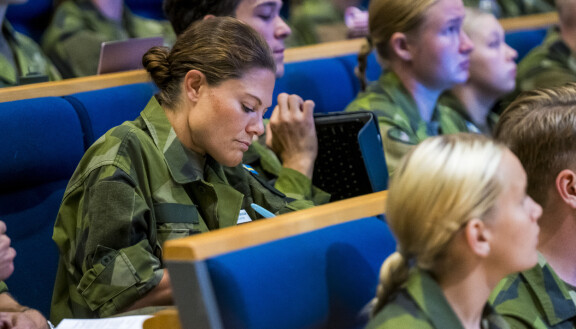 Kruununprinsessa pääsi heti uuppoutumaan opiskeluunsa.