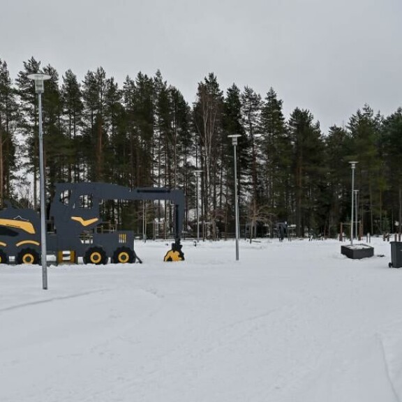 Ponsse-miljonääri Einari Vidgrenin mukaan nimetyssä puistossa on juhlittu Niskasten hiihtosaavutuksia. Ponsse-miljonääri Einari Vidgrénin mukaan nimetyssä puistossa on juhlittu Niskasten hiihtosaavutuksia.