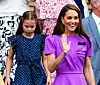 Heinäkuussa prinsessa osallistui Wimbledonin tennisturnaukseen. Taustalla tytär Charlotte.