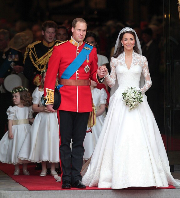 Prinssi William ja prinsessa Catherine saivat toisensa Westminster Abbeyssä 29. huhtikuuta 2011.