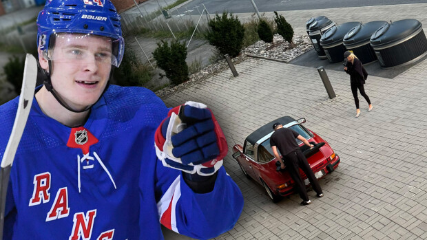 NHL-miljonääri Kaapo Kakko yllätti Turussa: matkassa mysteeriblondi ja silmiä hivelevä Porsche