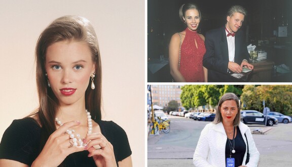 Susanna tähtityttönä 1992, Jani Sievisen puolisona 1995 ja terassiavajaisissa 2024.