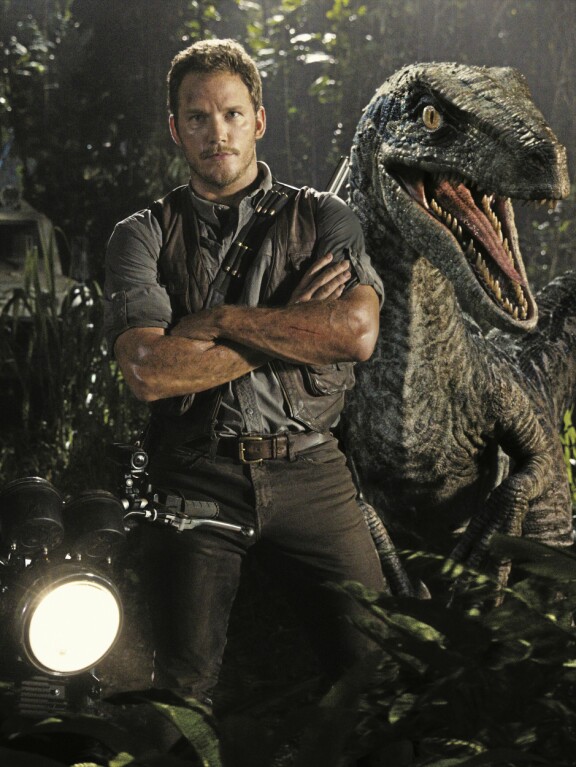 Chris Pratt elokuvassa Jurassic World.