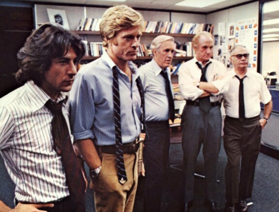 Vuonna 1976 Presidentin miehet -elokuvassa.