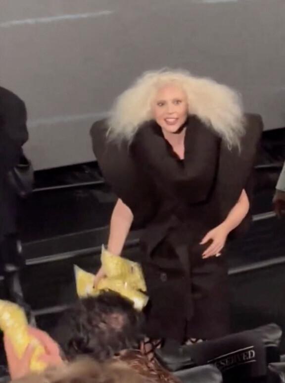 Homssuisen näköinen Lady Gaga pelmahti yllättäen elokuvateatteriin.