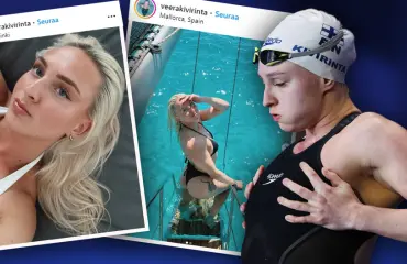 Jösses! Suomen seksikkäin uimari Veera Kivirinta revittelee somessa