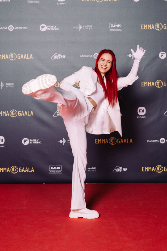 Sanni on palkittu moneen kertaan myös Emma-gaalassa. Kuva vuodelta 2021.