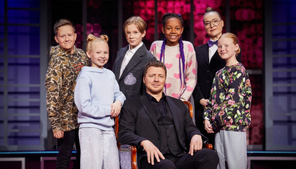 Elmo, 13 (vasemmalla), Siru, 10, Taisto, 12, Ellen, 11, ja Maija, 11, ovat ohjelman lapsitähdet.