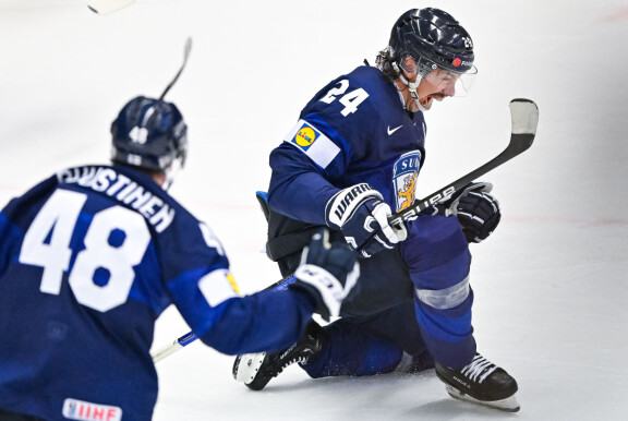 Hannes Björninen vastasi Suomen ainoasta maalista kevään MM-välierässä Ruotsia vastaan.