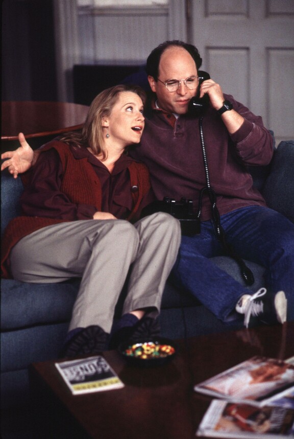 Heidi Swedberg ja Jason Alexander Seinfeld-sarjassa vuonna 1995.