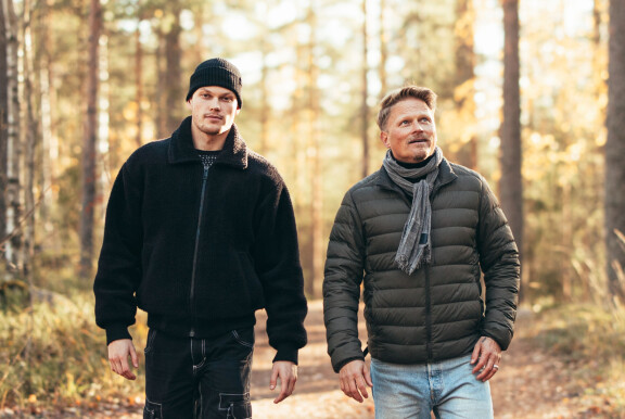 Musikaalisuus on kulkeutunut isältä pojalle.