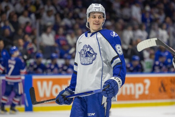 Waltteri Merelä pelasi valtaosan viime kaudesta AHL-joukkue Syracuse Crunchissa.