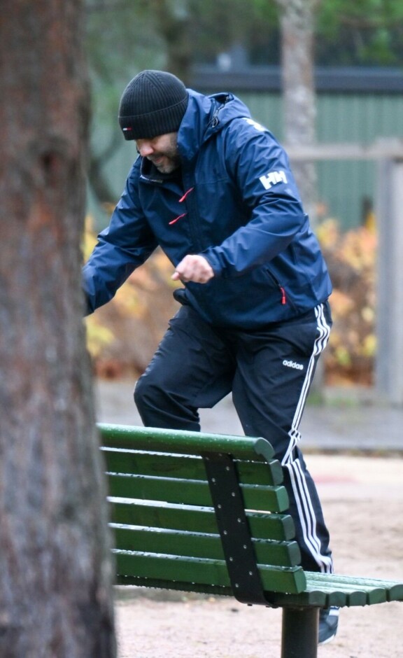 Myös Jukka innostui pepputreenistä.