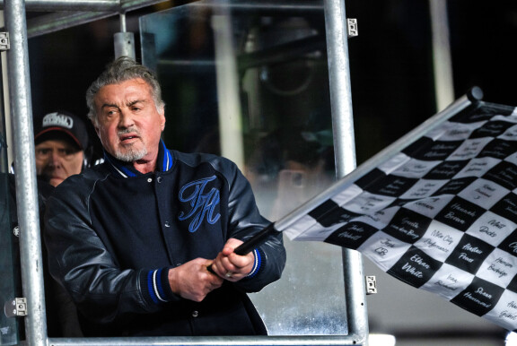 Myös Sylvester Stallone osallistui viikonloppuna Las Vegasin formulakisoihin.