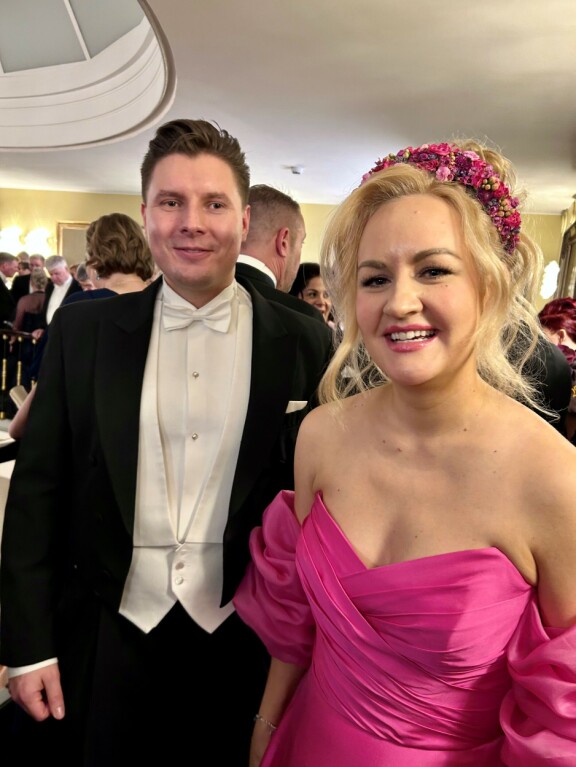 Sami Salminen ja Auri Kananen edustivat ensimmäistä kertaa Linnassa.