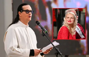 Jyrki69 saarnasi kirkossa – julkkiskaunotar seurasi esitystä kiinnostuneena