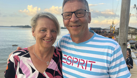 Liisa Suonsivu ja Gerts Friman tapasivat tosiensa Suomen Punaisen Ristin kriisitilaisuudessa.
