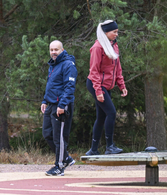 Maisa Torppa ja Jukka-rakas jumppasivat yhdessä marraskuussa.