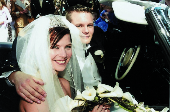Heidi ja Kimo avioituivat 2003.