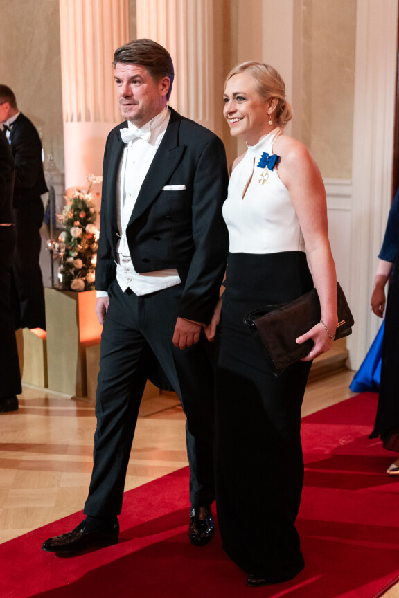 Jussi Heikelä osallistui viime Linnan juhliin yhdessä ulkoministeri Elina Valtosen (kok) kanssa.