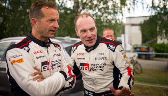 Juho Hänninen ja Jari-Matti kisasivat yhdessä myös viime kesänä Suomen MM-rallissa.