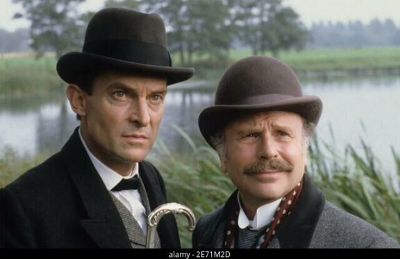 Sherlock Holmesin seikkailuja esitettiin 1980-luvulla.