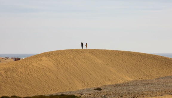Maspalomas Gran Canarialla tunnetaan kauniista hiekkadyyneistään.