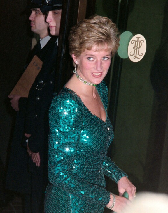 Prinsessa Diana ikuistettuna Lontoossa vuonna 1990.