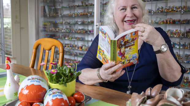Sinikka viettää pääsiäistä ympäri vuoden – keräillyt Kinder-leluja jo yli 30 vuotta!