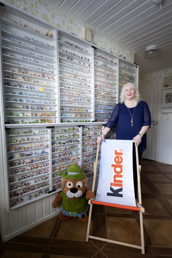 Kinder-rantatuoli tarttui mukaan kirpputorilta.