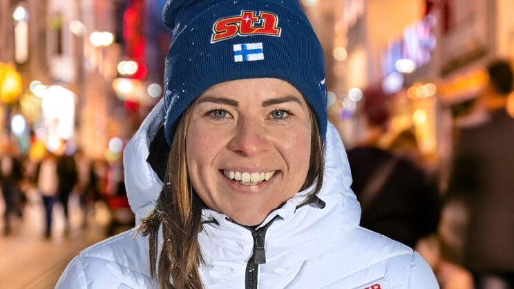 Krista Pärmäkoski käänsi katseita yökerhossa – 'Hiihtäjätkin rentoutuvat joskus'
