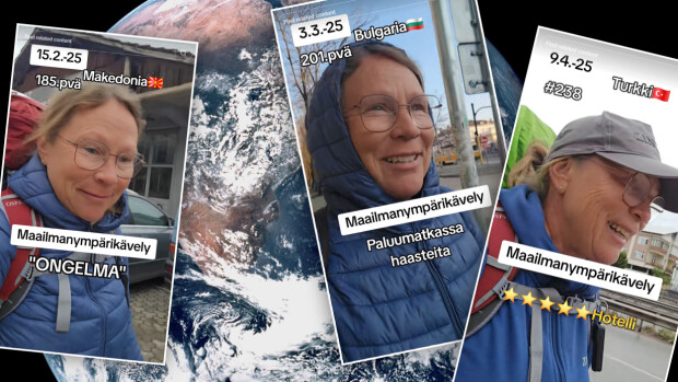 Taina, 55, kävelee maailman ympäri – joutui hurjaan tilanteeseen: ”Siellä olikin sotilaat vastassa”