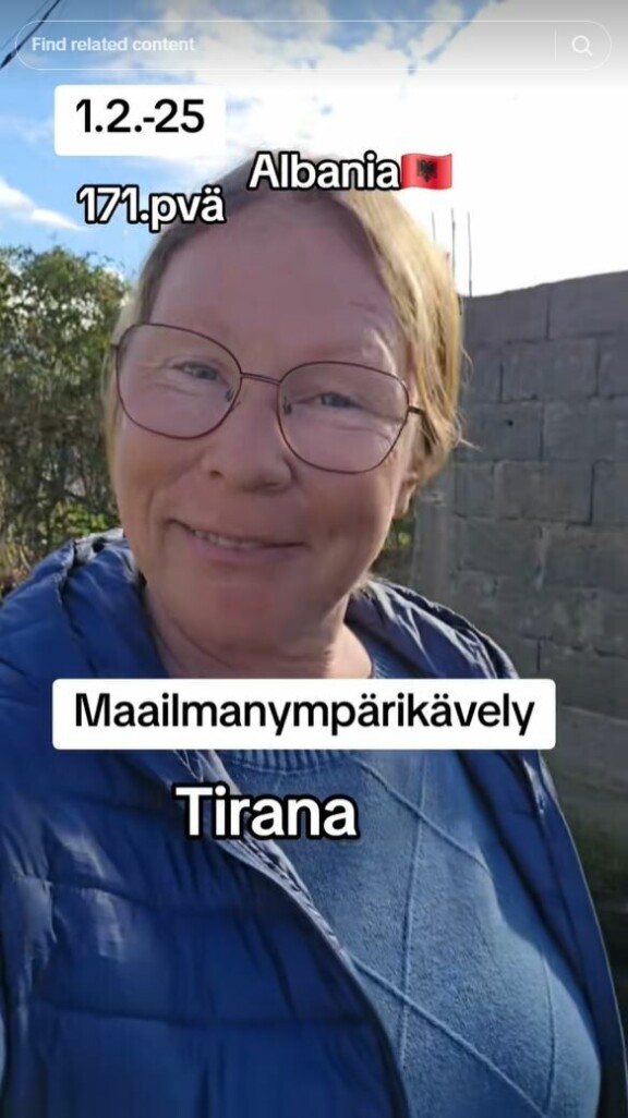 Taina dokumentoi matkaansa sosiaaliseen mediaan. Hänellä on Tiktokissa 35 000 seuraajaa.