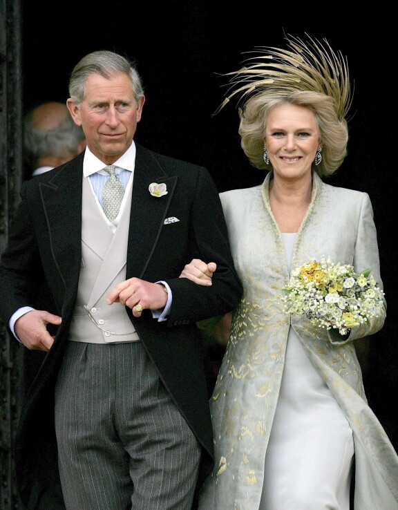 Charles ja Camilla ikuistettuna häissään vuonna 2005.