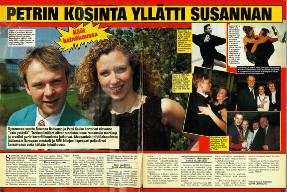 1995 kolmekymppiset Susanna ja Petri olivat pitäneet jo kymmenen vuotta yhtä.