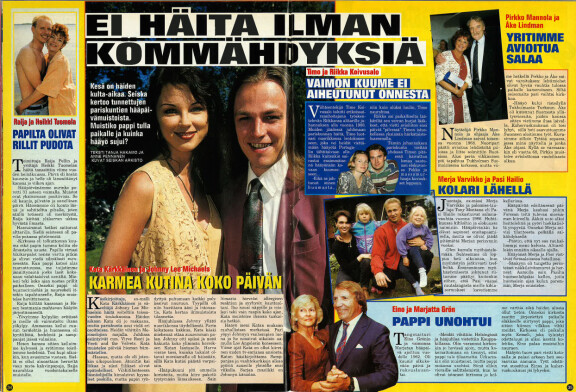 Pirkko Mannola, Eino Grön ja Katariina Souri puhuttavat edelleen suhteillaan.