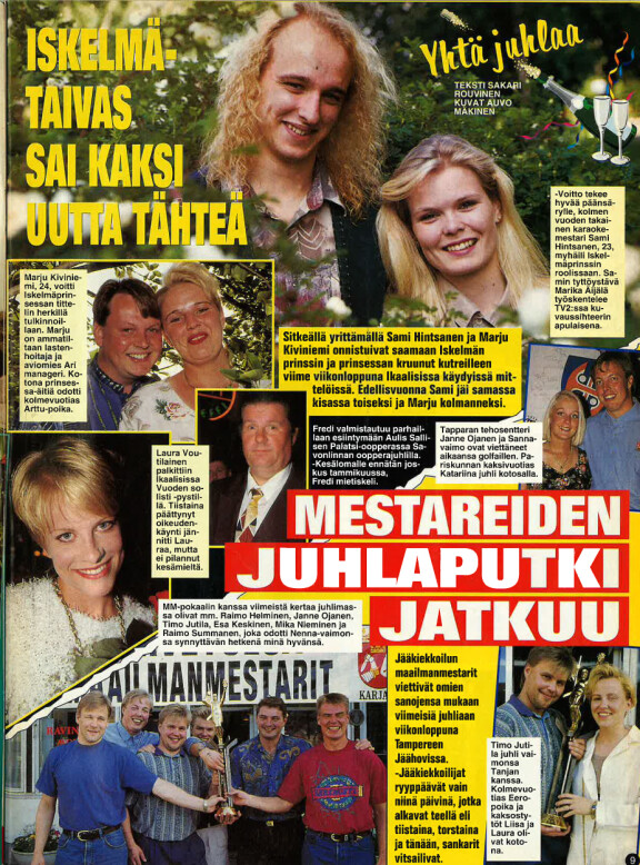 Sami Hintsasesta tuli 1995 iskelmäprinssi.