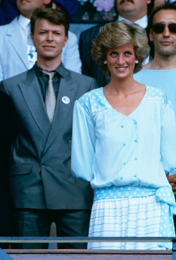 Diana ja David Bowie tekivät yhteistyötä hyväntekeväisyyden parissa.