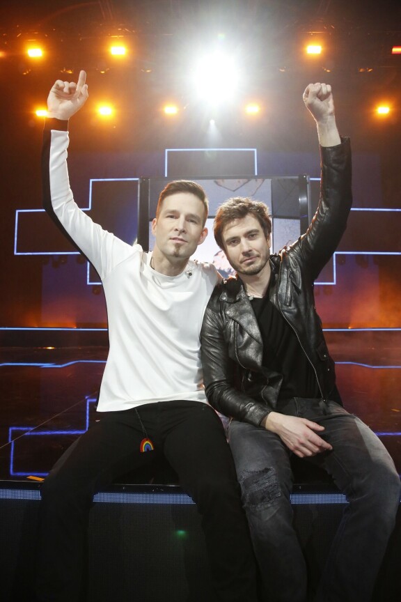 Darude ja Sebastian Rejman edustivat Suomea Euroviisuissa 2019.