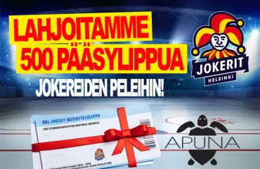 Lahjoitamme vähävaraisille lapsiperheille 500 pääsylippua Jokerit-otteluihin - näin haet lippua lapsellesi! 