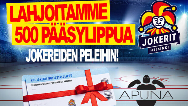 Lahjoitamme vähävaraisille lapsiperheille 500 pääsylippua Jokerit-otteluihin - näin haet lippua lapsellesi! vaihto2