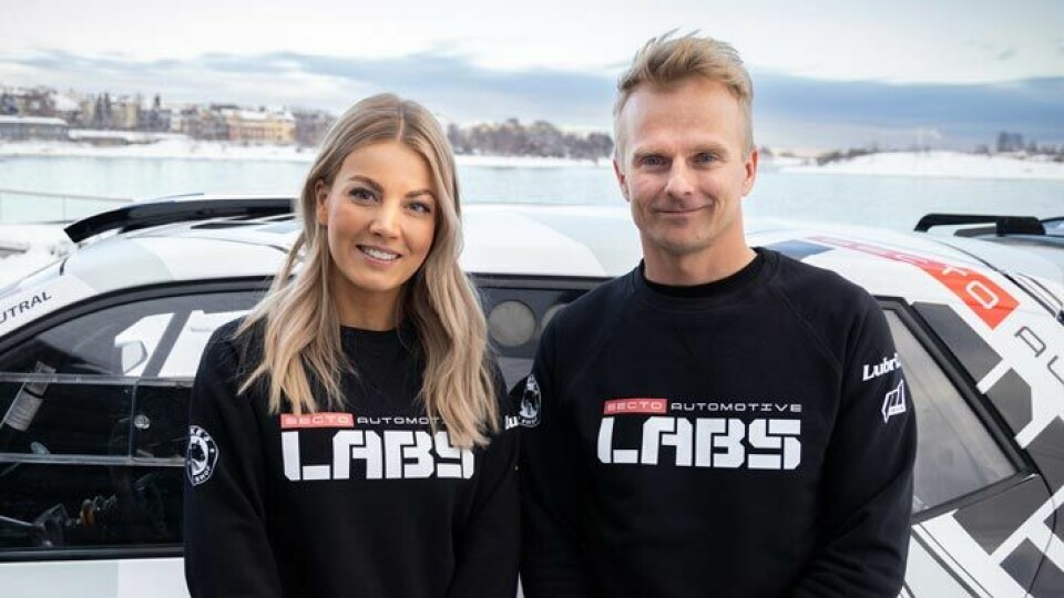 Janni Hussi ja Heikki Kovalainen