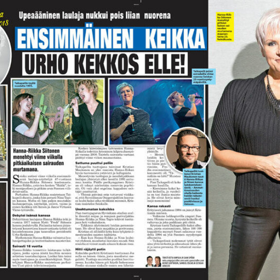 SEISKA 33/2018 Jannen vaimo Hanna-Riikka menehtyi kilpirauhassyöpään 47-vuotiaana viime heinäkuussa. SEISKA 33/2018 Jannen vaimo Hanna-Riikka menehtyi kilpirauhassyöpään 47-vuotiaana viime heinäkuussa.