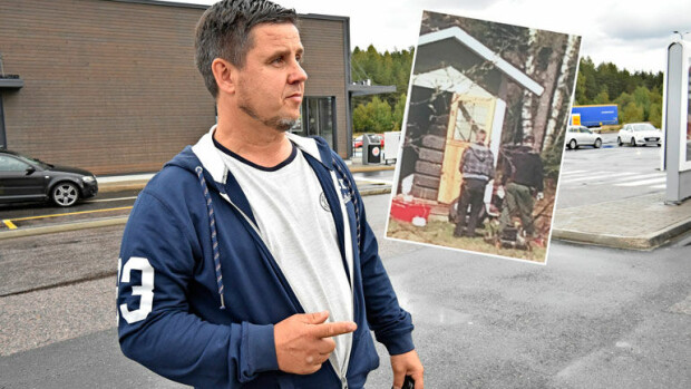 Jari Aarnion naapurin varastoa penkoneet poliisit käyttäytyivät kummallisesti kuulusteluissa – muisti petti hämmentävästi: ”Olin metsän puolella!” Poliisit tutkivat Kenneth Väyrysen varaston.