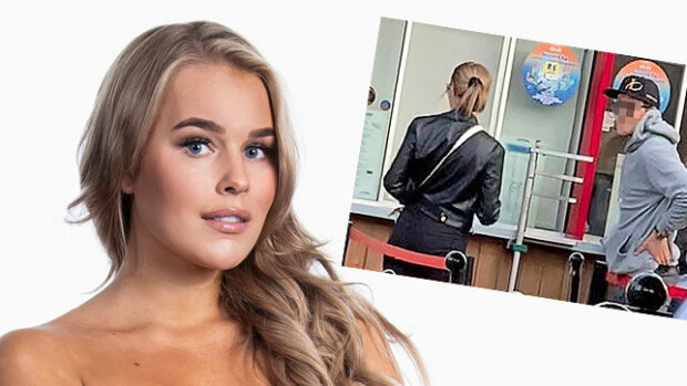 Paljastavat kuvat Sara Siepin salatreffeistä Linnanmäellä – tiiviisti yhdessä mysteerimiehen kanssa! Kuka on tämä Saran pakaroita hiplannut hupparikomistus? Sara Sieppi ja mysteerikomistus