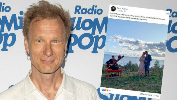 Syyshäät! Ismo Alanko naimisiin kauniin Johanna-rakkaansa kanssa - tässä romanttinen hääkuva! Ismo Alanko