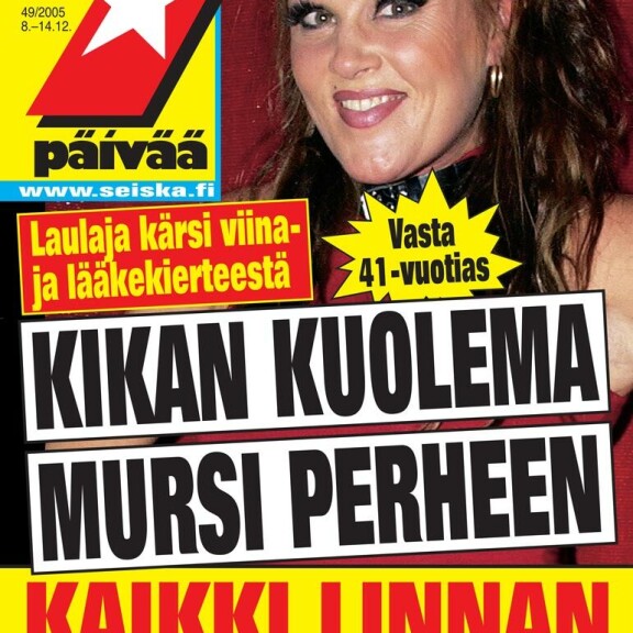 SEISKA 49/2015 Marita kaipaa yhä syvästi 14 vuotta sitten menehtynyttä tytärtään Kikkaa. – Hänen Sanni-tyttärensä on minulle suuri ilo jokapäiväisillä soitoillaan. SEISKA 49/2015 Marita kaipaa yhä syvästi 14 vuotta sitten menehtynyttä tytärtään Kikkaa. – Hänen Sanni-tyttärensä on minulle suuri ilo jokapäiväisillä soitoillaan.