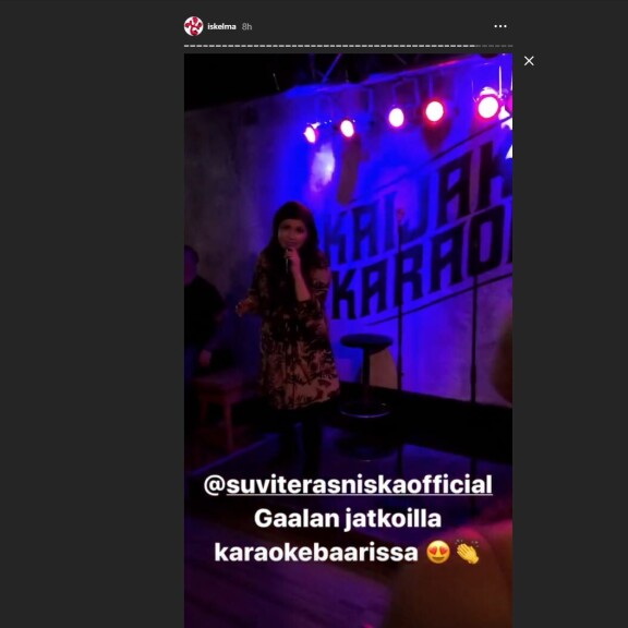 Suvi Teräsniska ei juhli keikkojensa jälkeen: 'Olen todella huono jatkoihminen!' Suvi Teräsniska karaoke